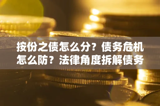 济南按份之债怎么分？债务危机怎么防？法律角度拆解债务分配与风险自保指南
