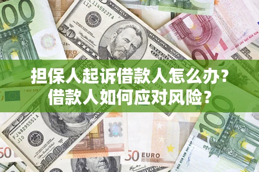 济南担保人起诉借款人怎么办？借款人如何应对风险？