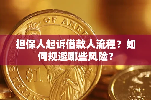 济南担保人起诉借款人流程？如何规避哪些风险？