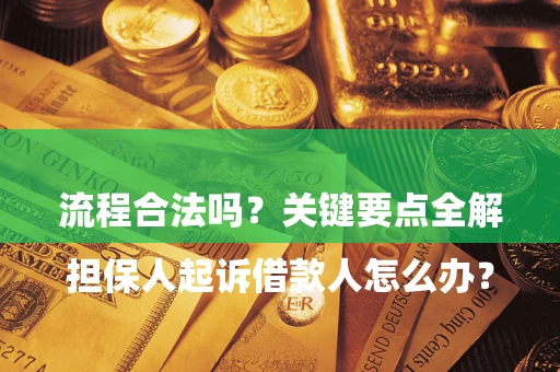 济南

担保人起诉借款人怎么办？流程合法吗？关键要点全解析