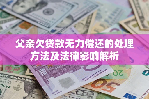 济南父亲欠贷款无力偿还的处理方法及法律影响解析